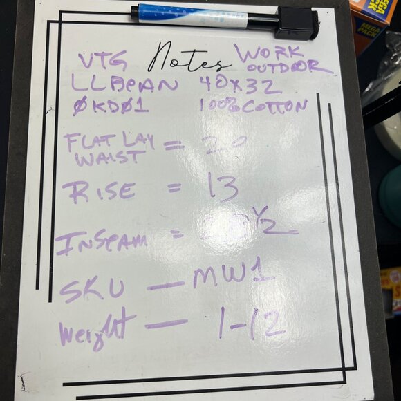 Vintage L.L. Bean Men's Canvas Work Pants Size 40x32 Durable Relaxed Fit ***READ - Picture 11 of 11